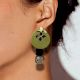 Light Green Mirror Earrings